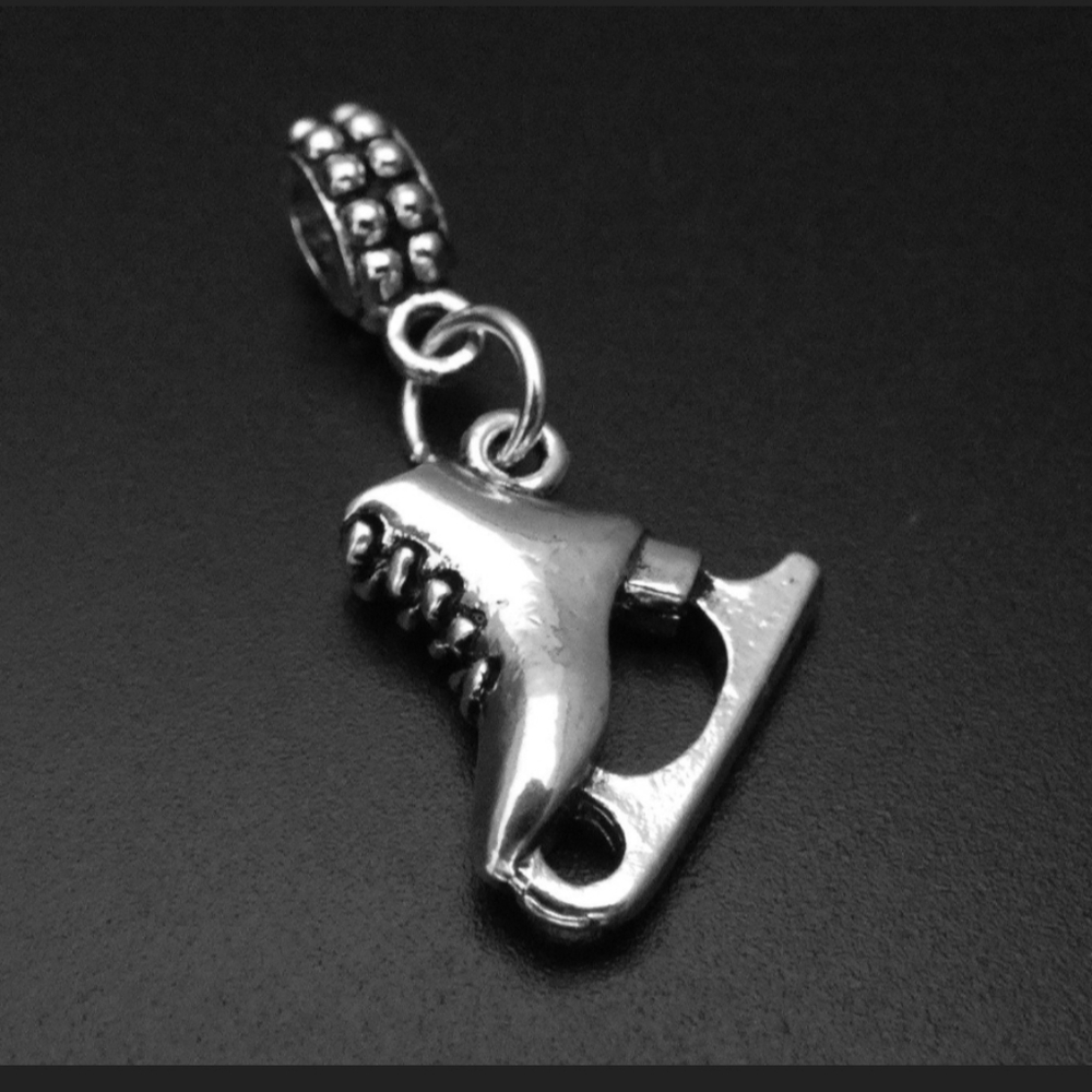 Ice skating charms bracelet charms beads fits pandora European bracelets
